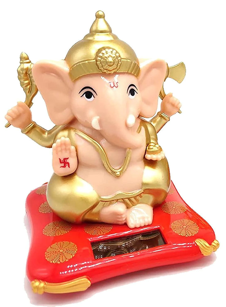 Ganpati Ji with Moving Hands & Solar panel – IshopNow